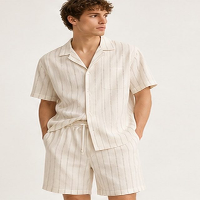 Open Path Pleated Set
